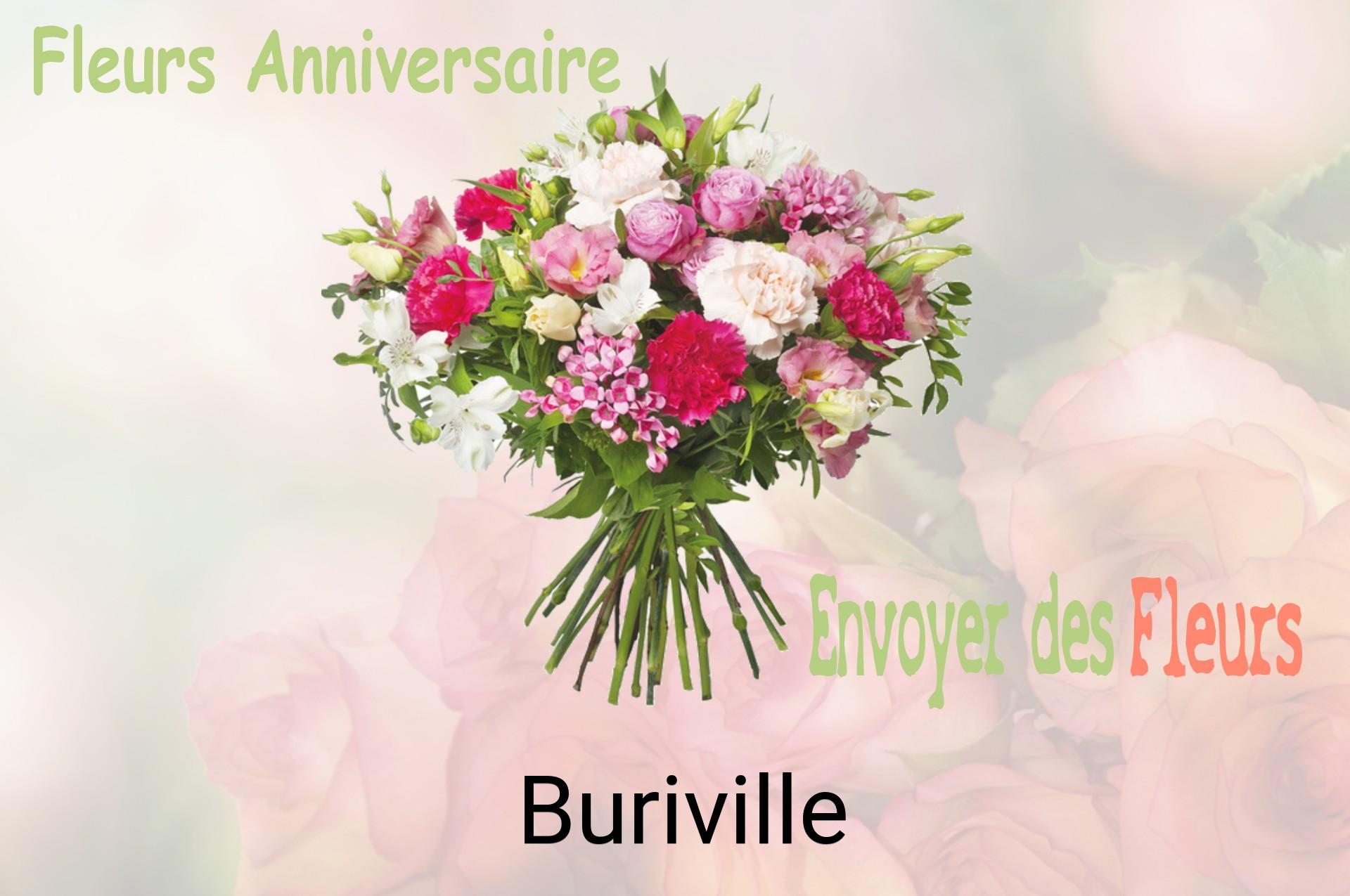 Bouquet de fleurs d’anniversaire livré à Buriville