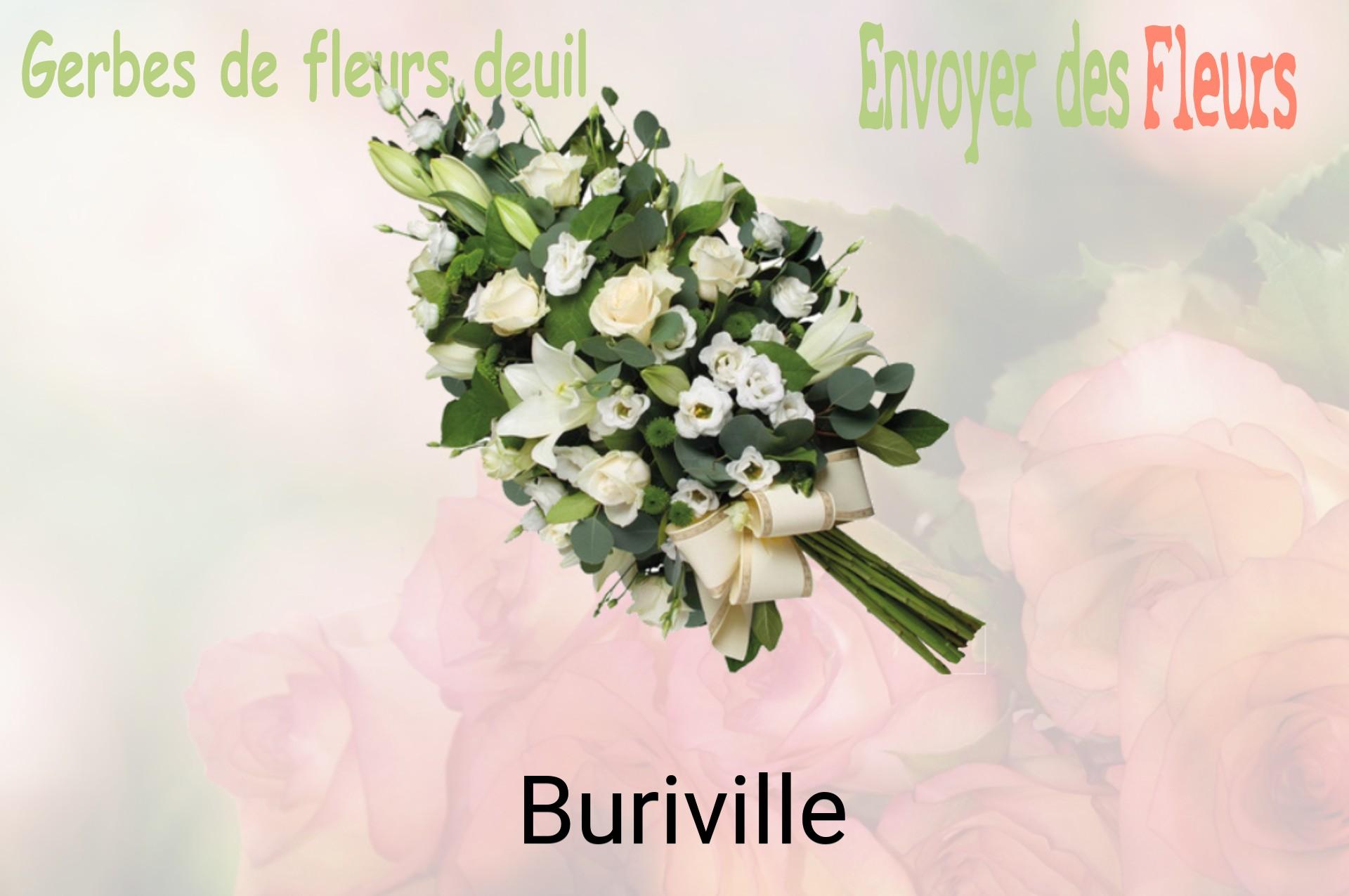 Gerbe de fleurs de deuil livrée à Buriville